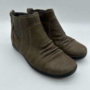 Rockport Dark Brown Leather Ankle Booties